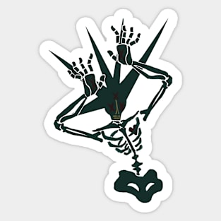 Skeleton Punk Sticker